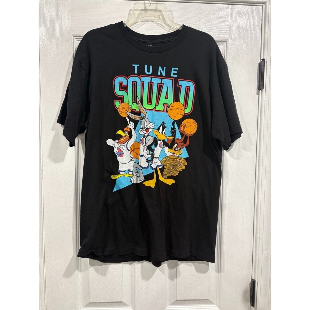 Space Jam Tune Squad T Shirt Mens Large Black Looney Tunes Bugs Bunny 2021